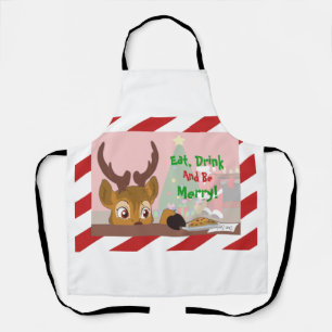 Reindeer Love Cookies Apron