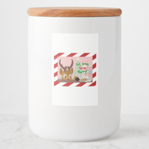 Reindeer Love Cookies Food Label