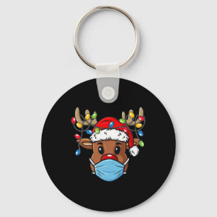 Reindeer Merry Christmas Fun Xmas Key Ring