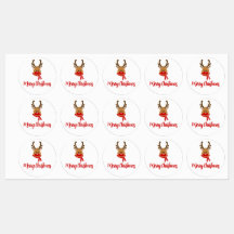 Reindeer Merry Christmas - JOY Gift Tags