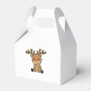 Reindeer Merry Christmas Winter Animals Deer Favour Box