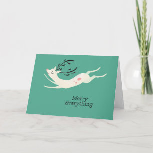 Reindeer Merry Everything Holiday Card