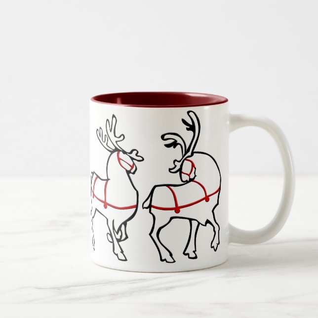 Reindeer Mug Coffee Cup Festive Christmas Gifts (Right)