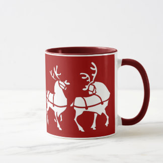 Reindeer Mug Coffee Cup Festive Christmas Gifts