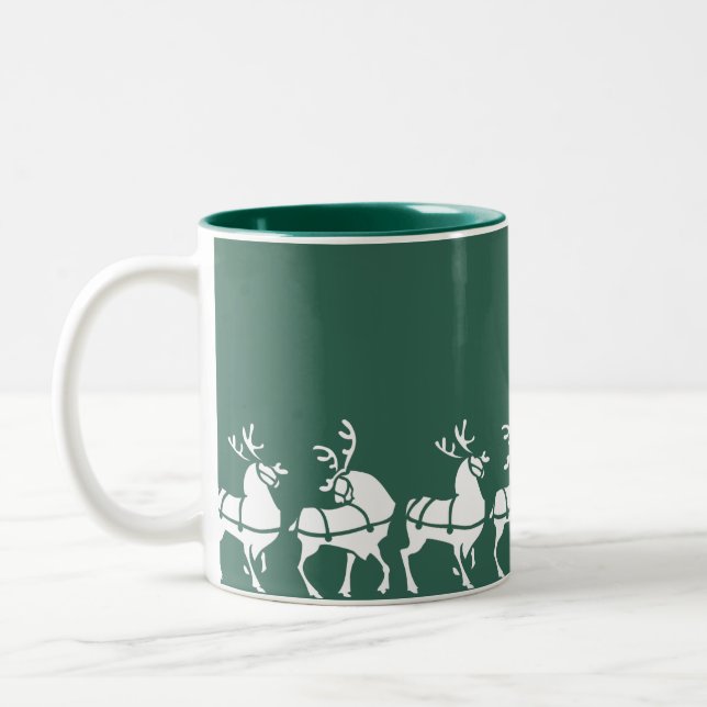 Reindeer Mug Coffee Cup Festive Christmas Gifts (Left)