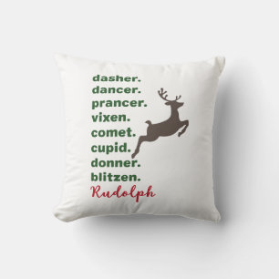 Reindeer Names Cushion