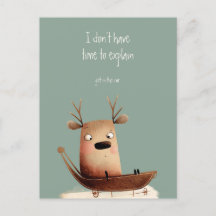 Reindeer No Time To Explain Funny Quote