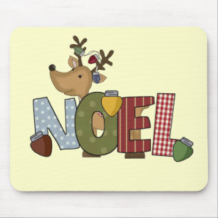 Reindeer Noel Holiday Tshirts and Gifts Mouse Pad