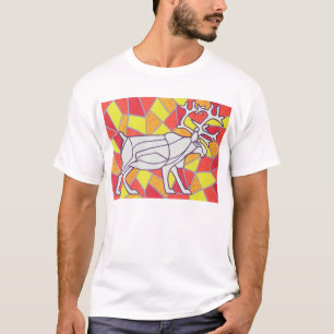 Reindeer on Stained Glass T-Shirt