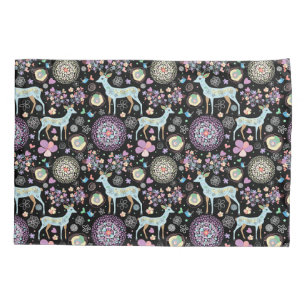 Reindeer Paterna Christmas Pillowcase