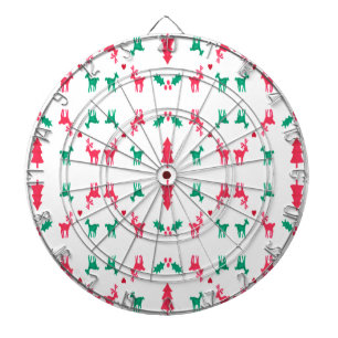 REINDEER PATTERN DARTBOARD