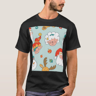 Reindeer Pattern T-Shirt
