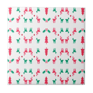 REINDEER PATTERN TILE
