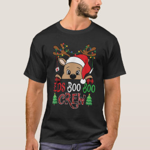 Reindeer PEDS Boo Boo Crew Paediatrics Nurse Chris T-Shirt