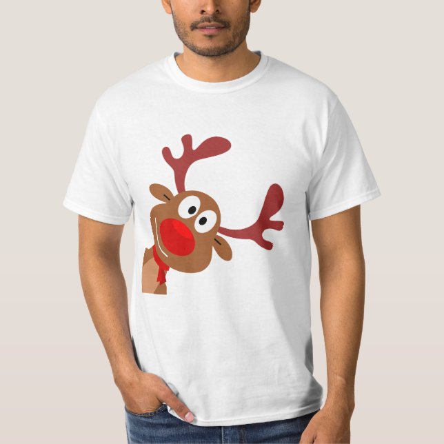 Reindeer Peek T-Shirt (Front)