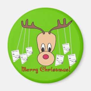 Reindeer Pharmacy Merry Christmas Magnet