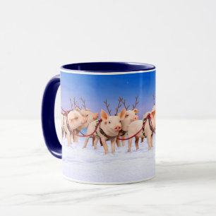 Reindeer Pigs Mug