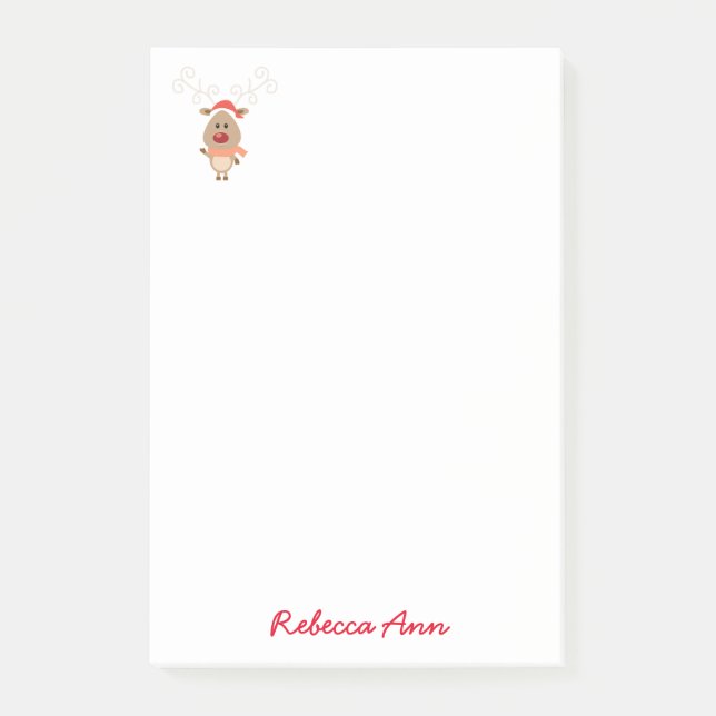 Reindeer Post-it Notes (Front)