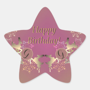 Reindeer Purple Your Text Sticker