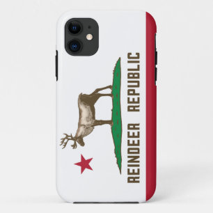 Reindeer Republic California Flag Caribou iPhone 11 Case
