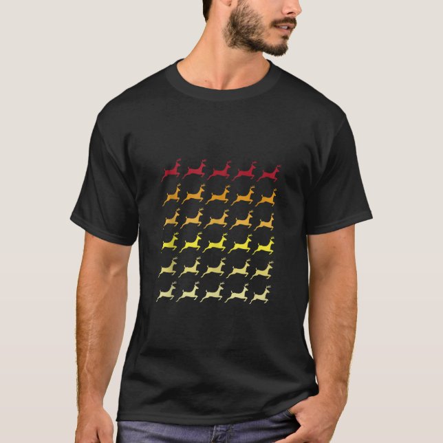 Reindeer Retro Animal Pattern Tank Top (Front)