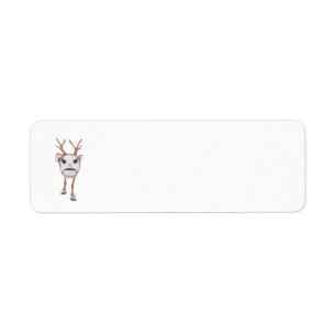 REINDEER RETURN ADDRESS LABEL