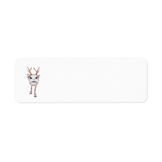 REINDEER RETURN ADDRESS LABEL (Front)