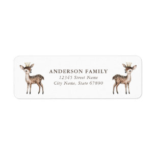 Reindeer Return Address Labels