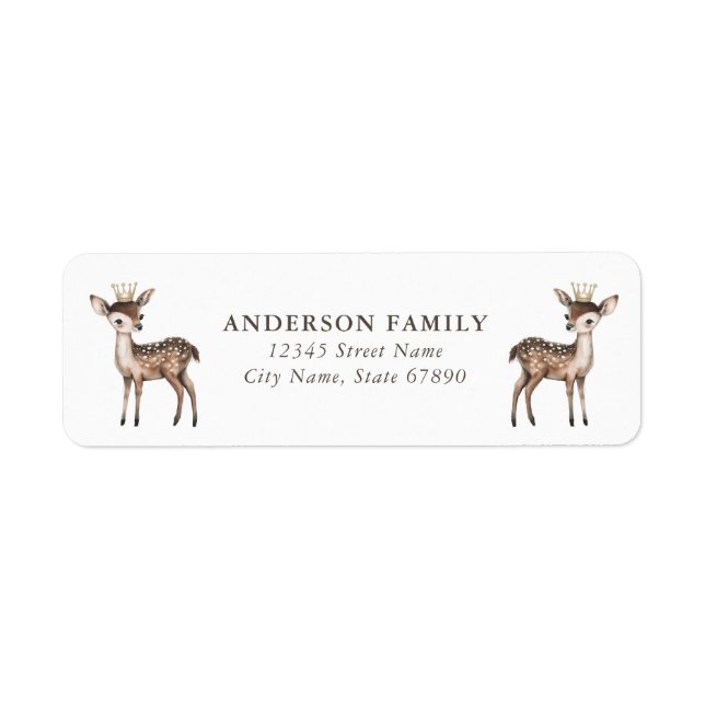 Reindeer Return Address Labels (Front)