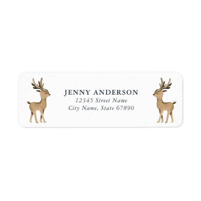 Reindeer Return Address Labels (Front)