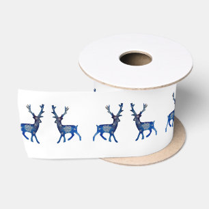Reindeer Ribbon Satin Ribbon