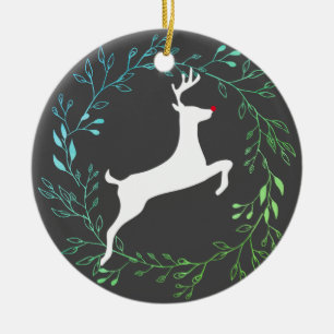 Reindeer - Rudolph Ceramic Ornament