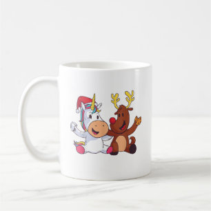 Reindeer Rudolph Christmas Ren Red Nosed Unicorn G Coffee Mug