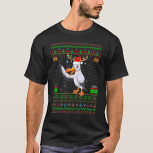 Reindeer Santa Hat Matching Ugly Albatrosses Chris T-Shirt
