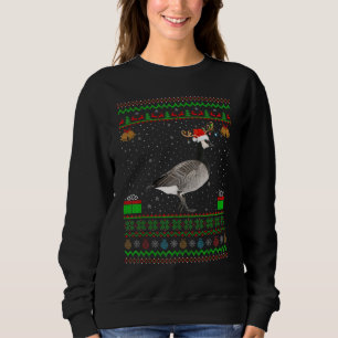 Reindeer Santa Hat Matching Ugly Goose Bird Christ Sweatshirt