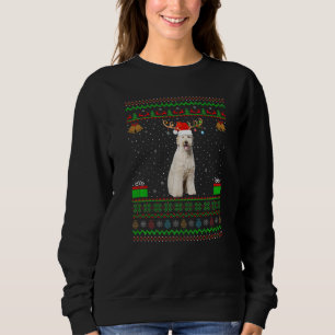 Reindeer Santa Hat Matching Ugly Labradoodle Chris Sweatshirt