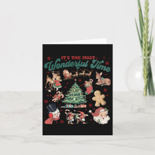 Reindeer Santa Squad Gingerbread Christmas Xmas Tr Card