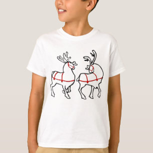 Reindeer Shirt Festive Christmas Kid's Sweatshirt