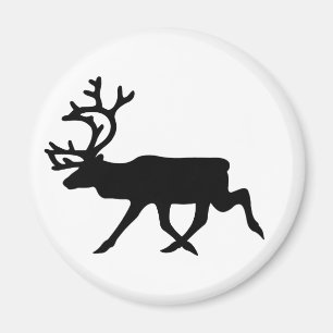 Reindeer Silhouette Magnet