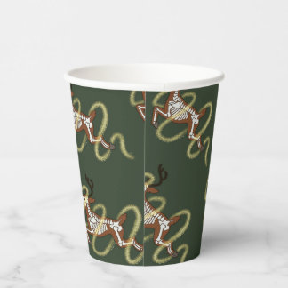Reindeer Skeleton Paper Cups