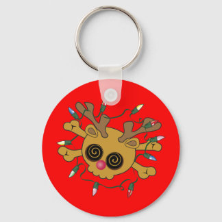 Reindeer Skull Key Ring