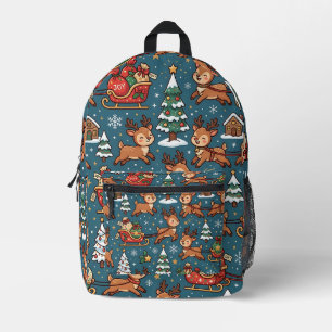 Reindeer Sleigh Christmas Backpack