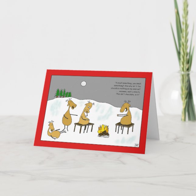 Reindeer Smores Christmas Card (Front)