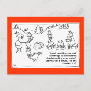 Reindeer Smores Postcard
