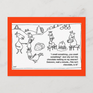 Reindeer Smores Postcard