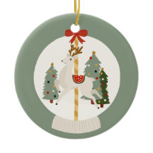 Reindeer Snow Globe