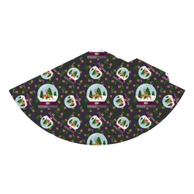Reindeer Snow Globes Party Hat (Front)
