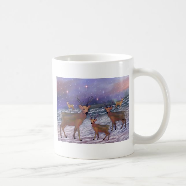 Reindeer Snowfall Mug (Right)