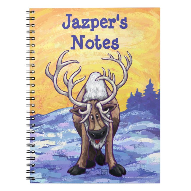 Reindeer Stationery Notebook (Front)