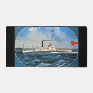 Reindeer Steamboat 1850 Desk Mat